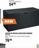 Oferta de Arcón de resina mimbre en Optimus