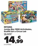 Oferta de MITAMA Jumbo Box 1000 Actividades Graffiti Art o Circus Lab  por 14,99€ en Carrefour