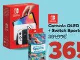 Oferta de Consola OLED + Switch Sports  por 365€ en Carrefour