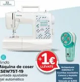 Oferta de Klindo Maquina de coser KSEW75T-19 en Carrefour