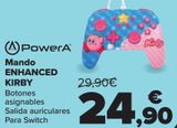 Oferta de PowerA Mando ENHANCED KIRBY  por 24,9€ en Carrefour