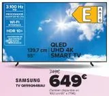 Oferta de SAMSUNG TV QE55Q64BAU  por 649€ en Carrefour