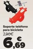 Oferta de Soporte teléfono para bicicleta  por 6,69€ en Carrefour