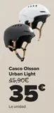 Oferta de Casco Olsson Urban Light  por 35€ en Carrefour
