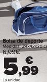 Oferta de Bolsa de deporte  por 5,99€ en Carrefour