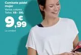 Oferta de Camiseta pádel mujer  por 9,99€ en Carrefour