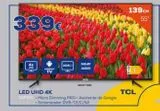Oferta de 4K  3393  ANDROR  TV  HORIO  LED UHD 4K  515 Micro Dimming PRO Asistente de Google -Sintonizador DVB-T2/C/S2  DOLBY AUDIO  139CM  55  TCL  en Euronics
