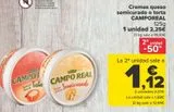 Oferta de Crema queso semicurado o torta CAMPOREAL por 2,25€ en Carrefour