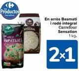 Oferta de En arroz Basmati y Redondo integral Carrefour Sensation en Carrefour Market