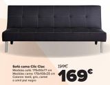 Oferta de Sofá cama Clic Clac  por 169€ en Carrefour