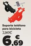 Oferta de Soporte teléfono para bicicleta  por 6,69€ en Carrefour