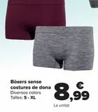 Oferta de Bóxer sin costura mujer  por 8,99€ en Carrefour