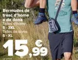 Oferta de Bermuda trekking hombre o mujer  por 15,99€ en Carrefour