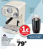 Oferta de Mandine Cafetera espresso MEC1100C-20  por 79€ en Carrefour
