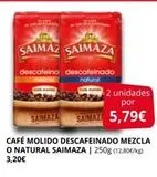 Oferta de Café molido descafeinado Saimaza en Supermercados MAS