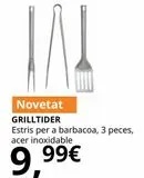 Oferta de Accesorios para barbacoa por 9,99€ en IKEA