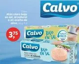 Oferta de Calva  Atún claro bajo en sal, al natural o en aceite de oliva, 56 g Fl-3  375 Calvo BAJO Calvo BAJO  Atún claro sin aceite, al natural.  EN SAL  Calvo  EN SAL FACIL  Cabre  mad  en Suma Supermercados