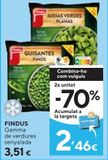 Oferta de Verduras congeladas Findus por 3,51€ en Caprabo