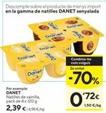 Oferta de Natillas Danet por 2,39€ en Caprabo