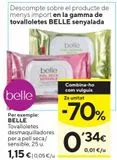 Oferta de Toallitas Belle por 1,15€ en Caprabo
