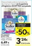 Oferta de Papel higiénico Scottex por 6,49€ en Caprabo