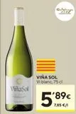 Oferta de Vino blanco Viña Sol por 5,89€ en Caprabo