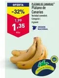 Oferta de Plátanos de Canarias origen en ALDI