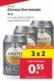 Oferta de Cerveza Amstel por 0,82€ en Lidl