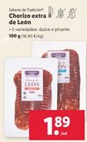 Oferta de Chorizo extra por 1,89€ en Lidl