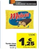 Oferta de Turrón viena MEIVEL por 1,25€ en Carrefour
