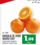 Oferta de Naranjas de zumo makro por 1,05€ en Makro