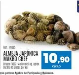 Oferta de Almejas por 10,9€ en Makro