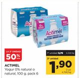 Oferta de Yogur Actimel por 3,79€ en Alimerka