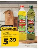Oferta de Aceite de oliva La Masía por 5,39€ en Alimerka