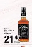 Oferta de Bourbon Jack Daniel's en SPAR Fragadis