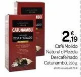 Oferta de Café molido natural catunambu en Supermercados El Jamón