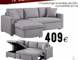 Oferta de Chaise longue con cama por 409€ en ATRAPAmuebles