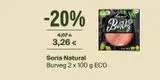 Oferta de -20%  4,07 €  3,26 €  bio  Soria Natural Burveg 2 x 100 g ECO  Br  Bur  en Veritas