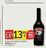 Oferta de Crema de whisky  en Supermercados Charter