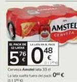 Oferta de Cerveza Amstel en Consum