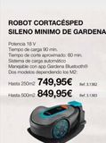 Oferta de Robot cortacésped Gardena por 749,95€ en Coferdroza