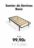 Oferta de Somier de láminas basic por 111€ en Gigante del Colchon