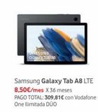 Oferta de Samsung Galaxy Tab Samsung por 309,81€ en Vodafone