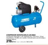 Oferta de Compresor de aire  por 219,01€ en Coferdroza