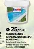 Oferta de Cloro lento granulado Bigmat por 25,95€ en BigMat