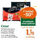 Oferta de Comida para perros Cesar por 3,49€ en TiendAnimal