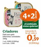 Oferta de Paté para gatos por 0,89€ en TiendAnimal