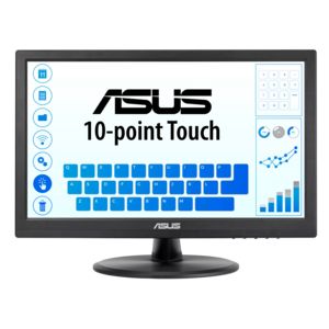 Oferta de Monitor - Asus VT168HR, 15.6" WXGA, 5 ms, Pantalla multitáctil de 10 puntos, 50/60 Hz, Negro por 149€ en Media Markt