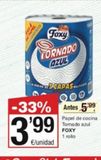 Oferta de Papel de cocina Foxy por 3,99€ en SPAR Fragadis