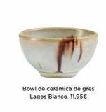 Oferta de Bowl de cerámica de gres Lagos Blanco, 11,95€  en El Corte Inglés
